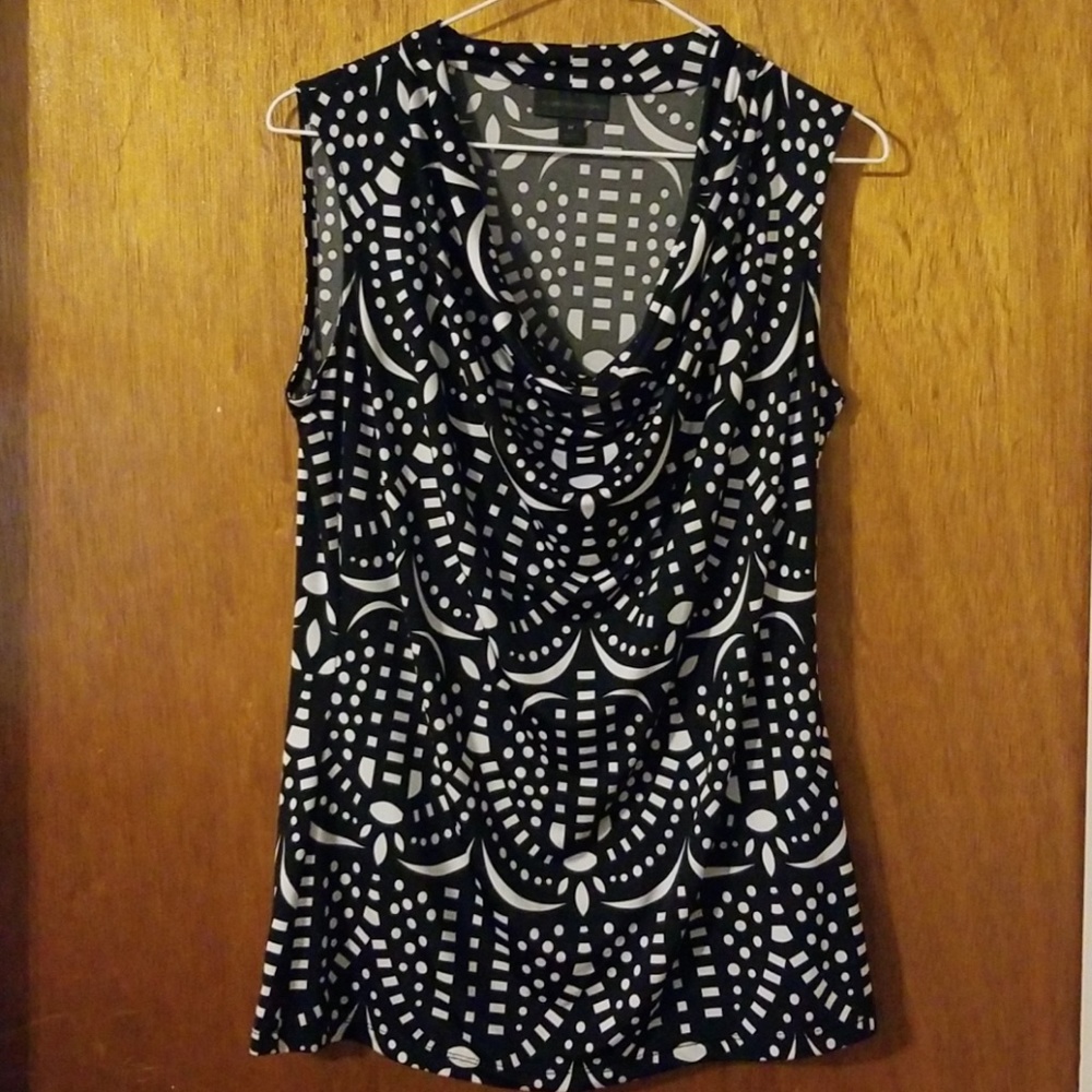 Black & White Patterned Top